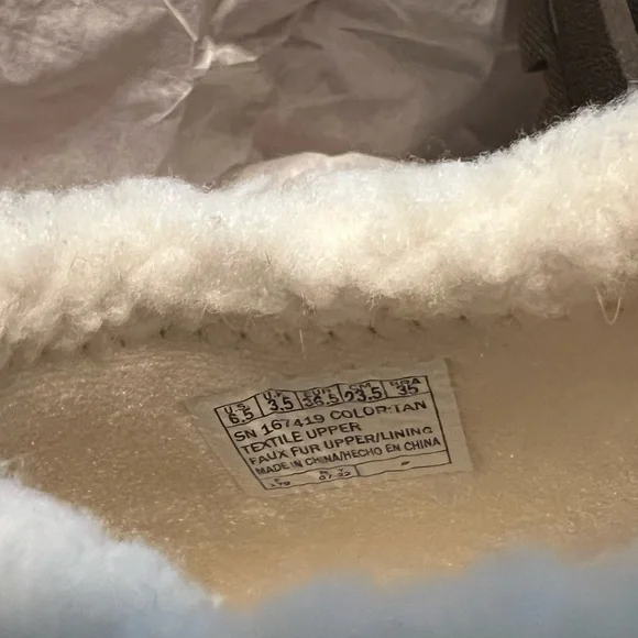 Skechers Tan Slip-On Shoes with Faux Fur Lining - Picture 8 of 8